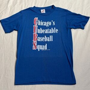 Vintage 1984 Chicago Cubs Baseball Tee, Size Medium